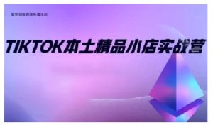 TikTok本土精品小店出海实战营，从入门到高阶，不止0-1!-就爱副业网