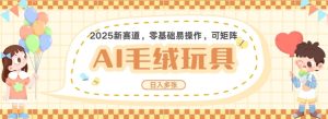 2025AI卡通玩偶赛道，每天五分钟，日入好几张，全程AI操作，可矩阵操作放大收益-就爱副业网