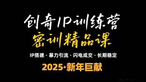 （13898期）2025年“知识付费IP训练营”小白避坑年赚百万，暴力引流，闪电成交-就爱副业网