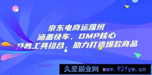 京东电商运营班：涵盖快车，DMP核心及各工具组合，助力打造爆款商品-就爱副业网