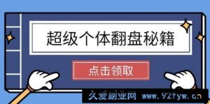 超级个体翻盘秘籍：掌握社会原理，开启无限游戏之旅，学会创造财富-就爱副业网