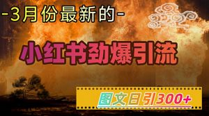 小红书超劲爆引流手段，图文日引300+轻松变现1W-就爱副业网